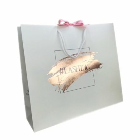 lashtag rose gold giftbag