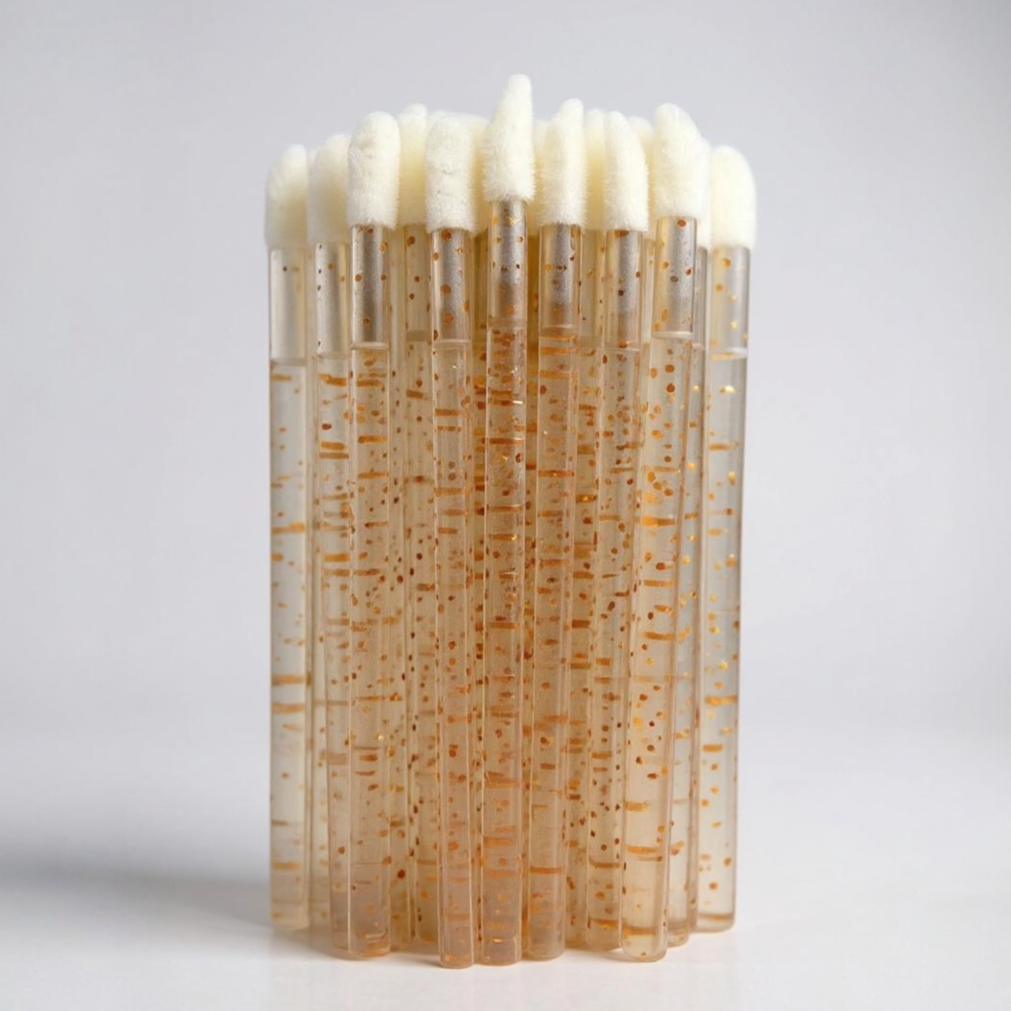 Lipgloss applicators - Rose Gold Glitter