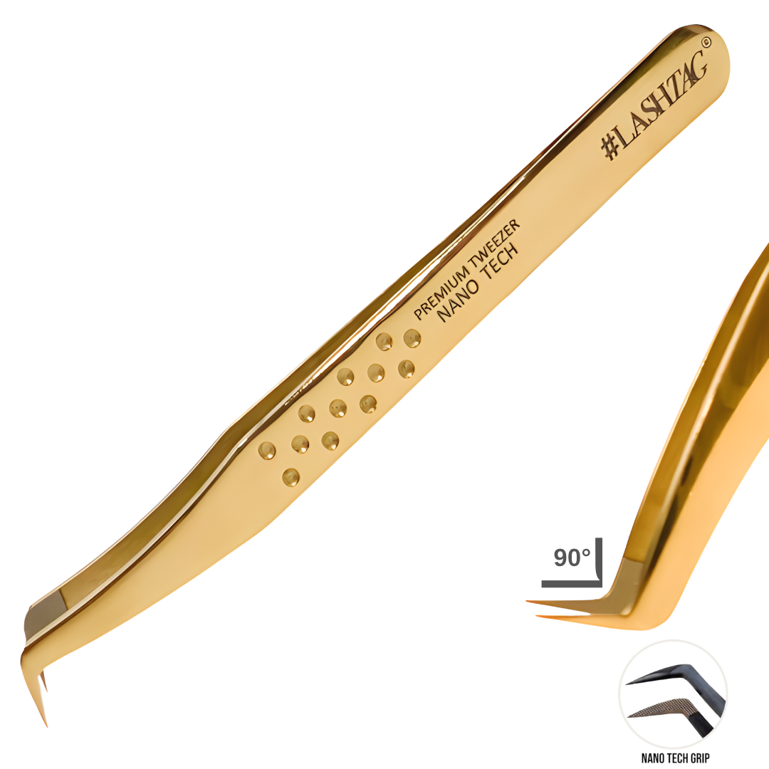 Gold Volume Tweezer - Lust Grip 90° | Nano Tech