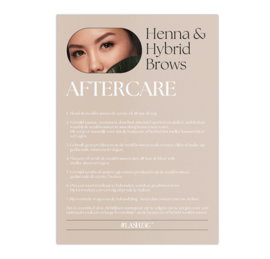 Nazorg Flyers - Henna & Hybrid (50 stuks)