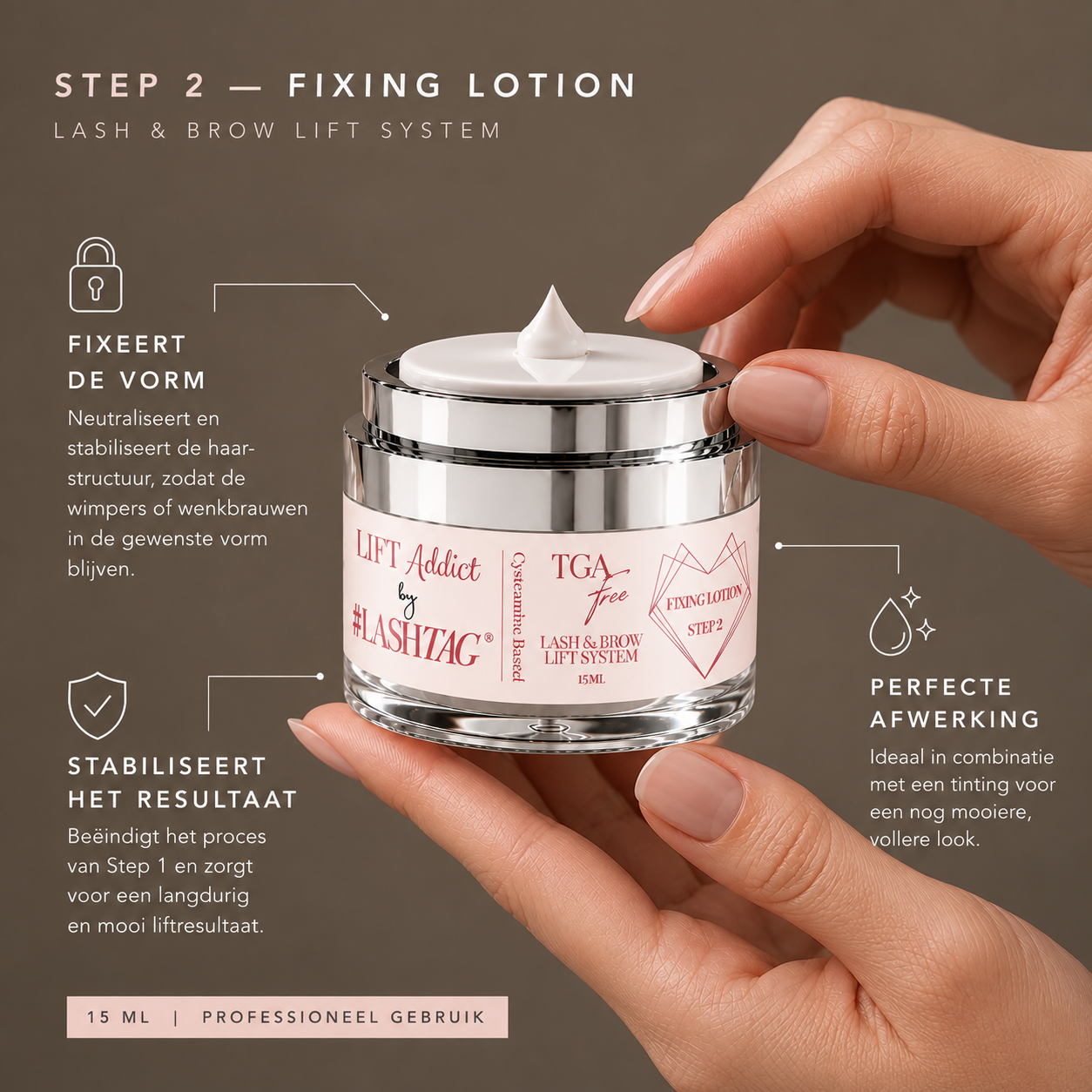 LIFT ADDICT | TGA Free Lash & Brow System 15ML | Step 2 | SOON - Afbeelding 3